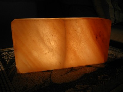 himalayan salt block lamp